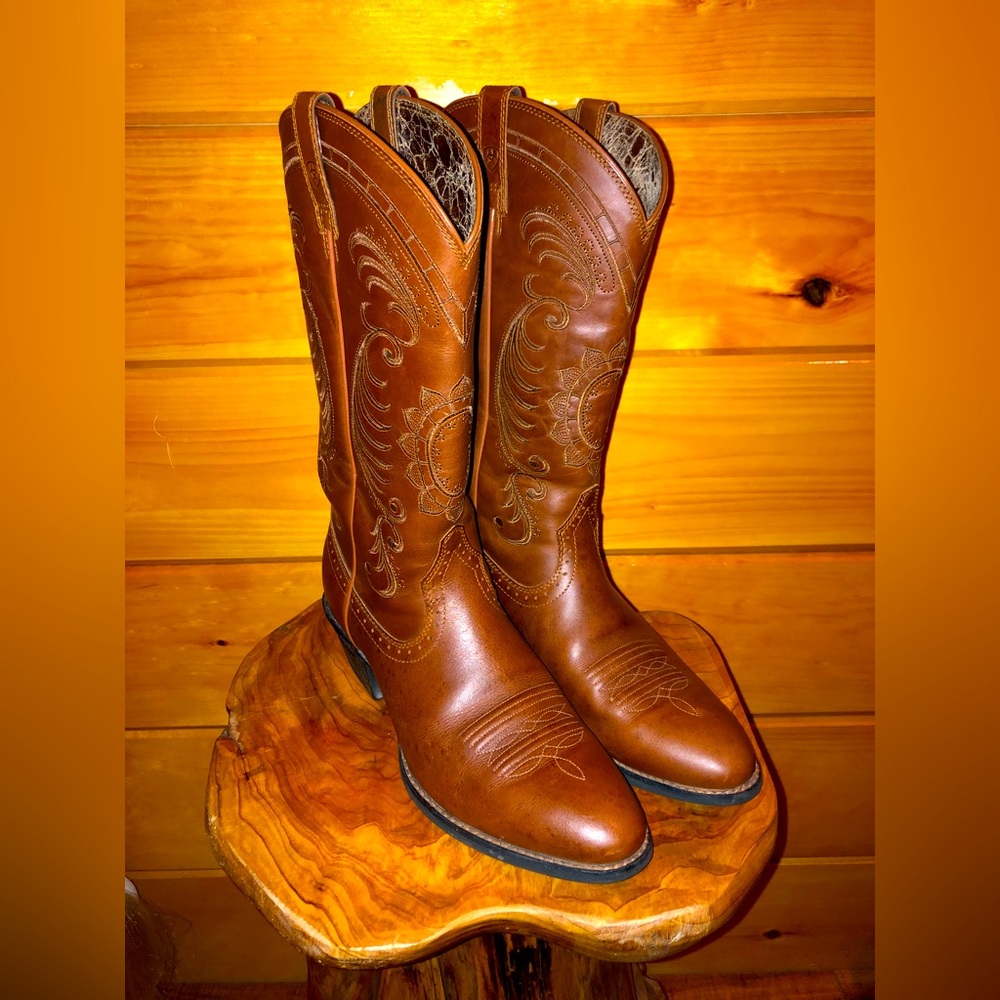 Womens Ariat Cowgirl Boots Magnolia Caramel 8.5